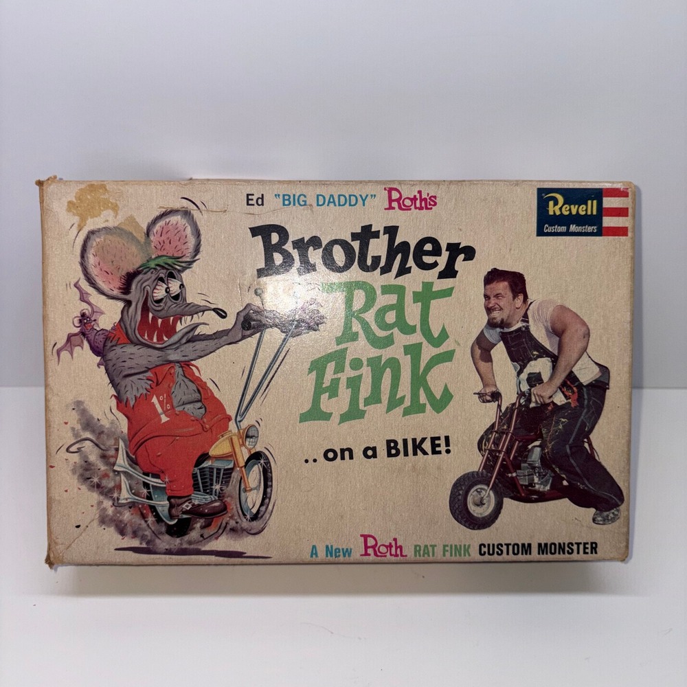 Vintage 1964 Ed Big Daddy Roth Revell Brother Rat Fink Box Manual Only - Picture 16 of 16